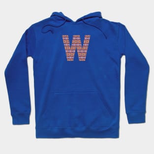 Monogram Letter W- geometric pattern Hoodie